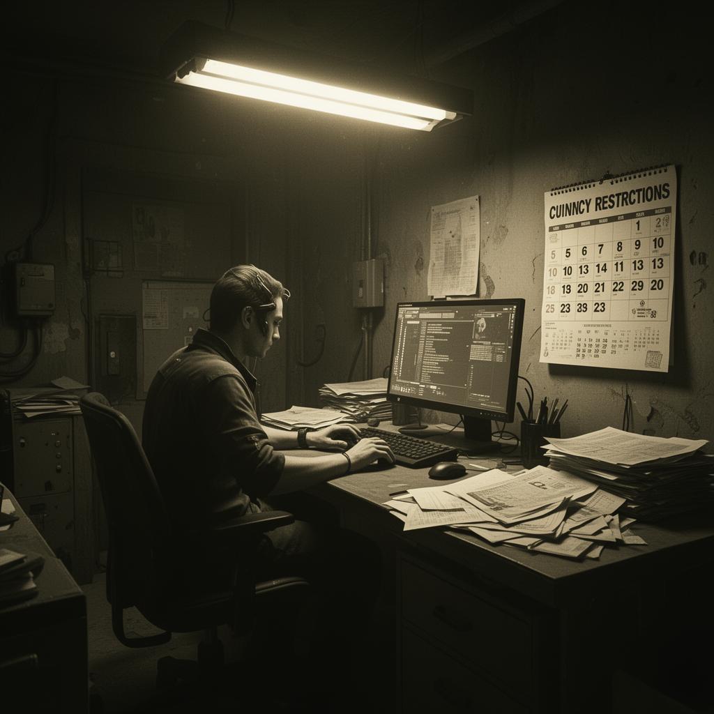 Entrepreneur working under harsh limits in a local setting
